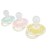 Dianoo Baby Pacifier, 100% Silicone Orthodontic Pacifier, 2PCS (the colors will be sent at random)