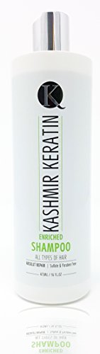 Kashmir Keratin Enriched Shampoo Sulfate Paraben Free For All Types Of Hair NEW PRESENTATION (16 Fl. Oz)