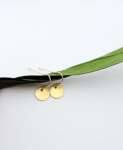 Gold Disc Earrings, Thin Earrings, Small Earrings, Gold Earrings, Dainty Earrings, Simple Earrings