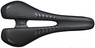 RaceBon Breathable Bike Seat Lightweight Soft Cushio Comfortable Bicycle Saddle with Central Relief Zone Ergonomics Design Universal fit Road Bikes Mountain Bikes Cycling Black