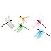 Docooler 5pcs 8cm 3D Artificial Dragonflies Luminous Fridge Magnet for Home Christmas Wedding Decoration, Colors Randomly Send