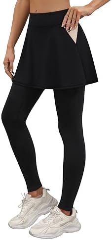 ANIVIVO Skirted Leggings for Women Athletic Skirt with Leggings