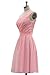 ORIENT BRIDE Women's One Shoulder Bridesmaid Dresses Short Prom Gown