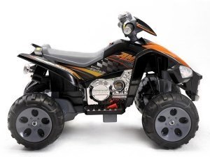 Kids QUAD ATV 4 Wheeler Ride On Power 2 Motors 12V Traction Wheels Black - Thumbnail 4