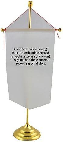 Only thing more annoying than a three hunfred second snapchat story is not knowing its gonna be a three hundred second snapchat story. Table Flag