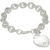 GUESS Basic" G Logo Heart Link Bracelet, Metal