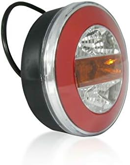 flexzon Rear neon glow led hamburger tail light 12v/24v lamp trailer lorry van truck