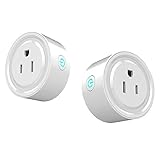 Wifi Smart Plug 2 Packs, Wifi Switch Compatible with Alexa Echo& Google Home,Tuya Smart Plug Remote Control Smart Life Outlet for Smart Home Life, DWFeng