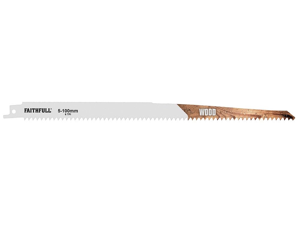 Faithfull SBS1411D Sabre Saw Blades - Wood (Pack of 5)