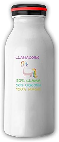 Llamacorn Cute Llama Unicorn Insulated Vacuum Milk Bottle Stainless Steel Thermos 12 Oz