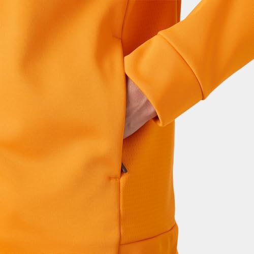 Herren Crew Fleece Jacket, Orange entzünden, L
