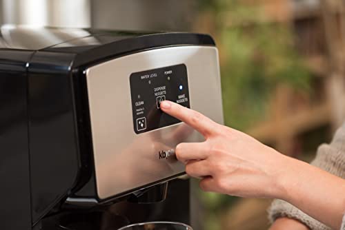KBice Self Dispensing Countertop Nugget Ice Maker, Crunchy Pebble Sonic Ice Maker's Produces Max 30 lbs of Nugget Ice per Day, Stainless Steel Display Panel