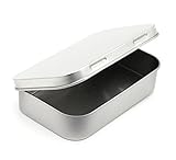 Metal Hinge Top Tin Containers for Crafts Geocache Storage Survival Kit by MagnaKoys (2)