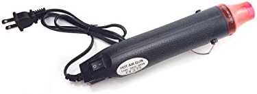 110V 300W DIY Mini Handheld Heat Shrink Gun Power Tool Hot Air Shrink Gun for for Embossing and Shrink Wrapping (Black)