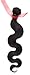 20 inch Brazilian Remy Hair #1B Natural Wave 100% REAL HUMAN HAIR