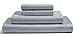 Egyptian Cotton Sheets Queen Size Bed Set Deep Pockets, 800 TC Cotton Queen Sheet Set, Soft Breathable Sateen Weave Elasticated Sheet & Pillowcase Sets, No Pill & Shrink, Machine washable- Silver