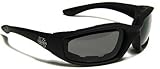 Choppers Mens Biker Padded Motorcycle Goggles
