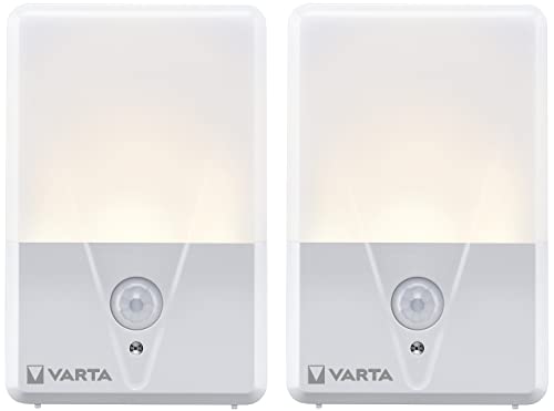 VARTA LED Motion Sensor Night Light, Twinpack, 2X, 3 m Range