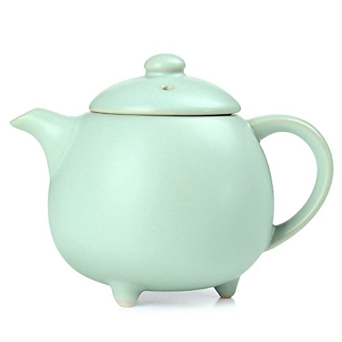 Chinese Ru Kiln Porcelain Teapot Light Green Color Teapot