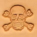 Tandy Leather 3D Skull and Crossbones Stamp 8547-00