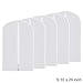 Kathy Small Garment Bag, Set of 5 PEVA Garment Bag for Kids Moth Proof Full Zipper Suit Bag Light Weight
