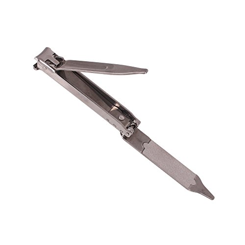 Buy Kowel Slim Key Ring Nail Clipper with Nail File, Stainless Online