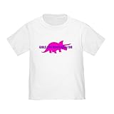 CafePress Toddler T-Shirt - Girls Like Dinosaurs Too - Triceratops Toddler T-S
