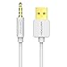 Ipod shuffle Cable, Vention 3.5mm Jack to USB 2.0 Charger Data Cable M/M Audio Headphone Adapter Cord for Apple ipod shuffle 3rd 4th 5th 6th 7th 1.6ft (0.5m)