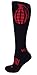 MOXY Socks Black and Red The Ultimate Grenade Fitness Knee-High Socks