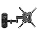 DYNAVISTA Full Motion TV Wall Mount Bracket with Tilting Swivel Articulating Arm up to VESA 200 x 200 mm and 44 lbs for 12 to 40 inch TV Flat Screens and Monitors (Black)