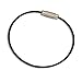 MantaRing - Cable Key Ring with Screw Lock - Strong, Flexible, Waterproof. One Ring for Keys and So Much More (Black)