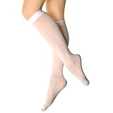 Angelina 70D Opaque Knee High Trouser Socks (Pack of 6 Pairs), White One size fits most