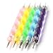ReNext Nail Art Dotting Tools / Dotting Pens- Set of 5 Double Ended Nail Art Dotting and Marbling Tools for Manicure and Pedicure with 10 Different Dotting Size