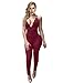 Sedrinuo Women's Top Cross Backless Jumpsuit