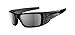 Oakley Men's OO9096 Fuel Cell Rectangular Sunglasses, Black/Grey History Text/Black Iridium Polarized, 60 mm