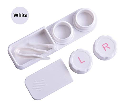 3 pcs Contact Lens Case Travel Kit Cute Eye Contact Storage Organizer Holder Leak Proof with Applicator Remover Tool Box Eye Care Kit