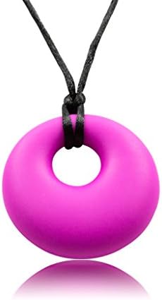 Yummy Gummy Pendant - Sensory Chew Necklace by Munchables (Fuchsia)