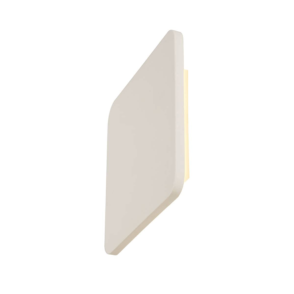 SLV Surface-Mounted Wall and Ceiling Light PLASTRA Square/Internal Ceiling and Wall Illumination, Surface-Mounted Light, Wall-Mounted Light, Ceiling spot / 3000K 11W 740lm White