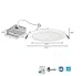 Lithonia Lighting WF8 LED 30K40K50K 90CRI MW M6 Recessed Wafer Downlight with Ultra Thin Round Trim, color Temperature Selectable, 8-Inch Matte White