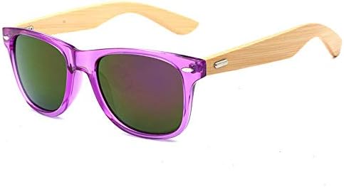 Pausseo Bamboo Frame Sunglasses Wooden Mens Womens Retro Vintage Eyewear Running Cycling Fishing Driving Safety Softball Hiking Sports Lightweight Radiation Protection Summer Glasses