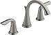 Delta Faucet Lahara 2-Handle Widespread Bathroom Faucet with Drain Assembly, Stainless 3538LF-SS