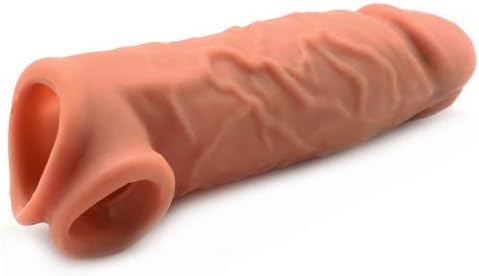BeHorny Brown Colour Realistic Penis Sleeve Extender, Extra Girth and Length, 5.9-Inch - Image 3