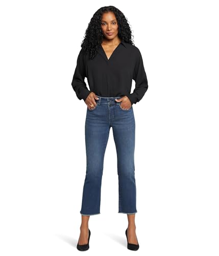 NYDJ Women's Marilyn Straight Ankle Double Button Fly, Precious