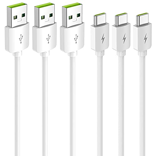 USB C Cable 3A Fast Charger, Type C Charger Fast Charging [3-Pack,3ft+3ft+6 ft] Compatible with Samsung Galaxy A10e A20 A50 A51 A71, S20 S10 S9 S8 Plus S10E, Note 20 10 9 8,LG V50 V40，Moto G7 G8