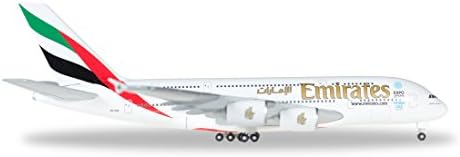 HE514521-003 Herpa 500 Scale Emirates (United Arab Emirates) A380-800 Model Airplane
