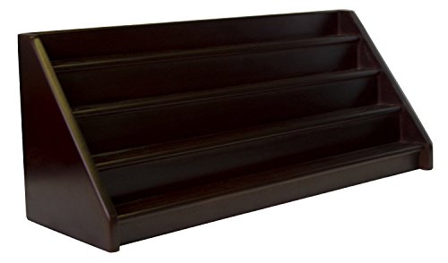 DECOMIL- 4 Rows Shelf Poker Chips& Military Challenge Coin Holder Rack - Thumbnail 3