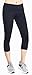 Flatik Women's Yoga Capri Legging Big Side Pocket Non See-through Fabric