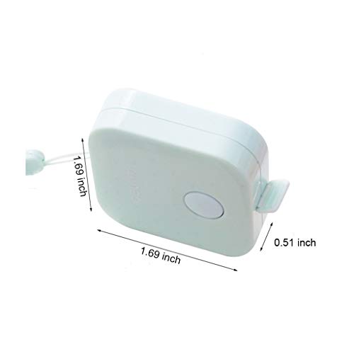 Scettar 4 Pack Soft Tape Measure, 4 Colors,60 inch,1.5m, Push Button Tape, Body Measuring Soft Retractable for Sewing Double-Sided Tailor Cloth Ruler, for People Who are on Diet