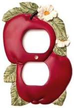 Red Apple Ktchen Decor Electrical Outlet Duplex Plate Cover