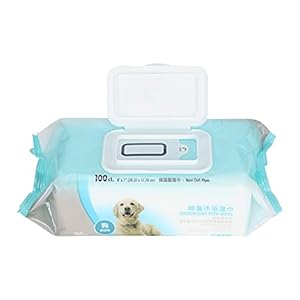 Pet Grooming Doekjes, Grooming Pet Doekjes Ontgeuren Hond Doekjes Draagbare Dierbenodigdheden Zacht met Dubbele…